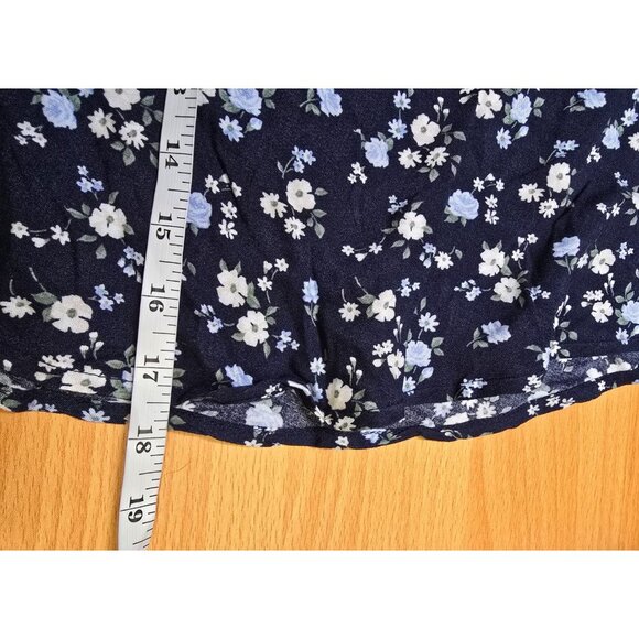 Hollister Mini Skirt Large Ultra High Rise Floral 90s Style Ditzy Casual Retro - Picture 5 of 15